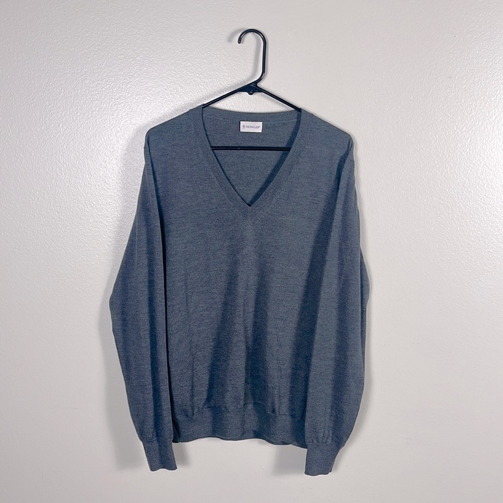 Moncler Girocollo Tricot Waffle Knit Crew Sweater